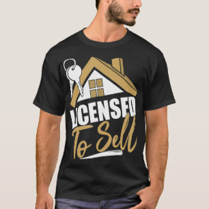 Camiseta Licenciado Para Vender Agente Imobiliário Imobiliá