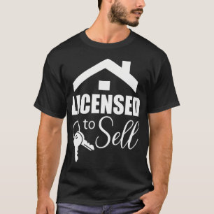 Camiseta Licenciado Para Vender Agente Imobiliário Realtor