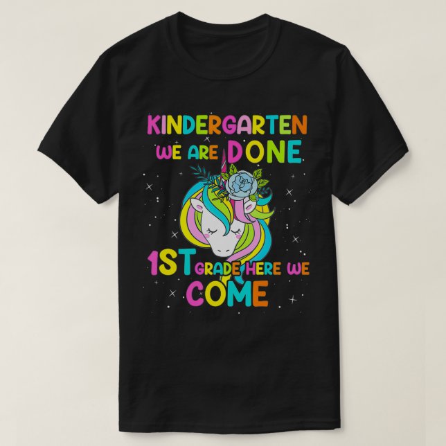 Camiseta Licenciatura em Jardim Infantil Unicórnio, Unicórn (Frente do Design)