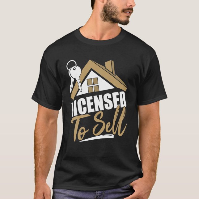 Camiseta Licensed To Sell Realtor Real Estate Agent (Frente)