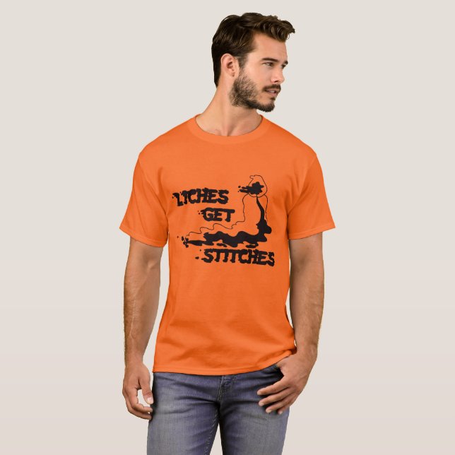 Camiseta "Liches obtem t-shirt dos pontos" (Frente Completa)
