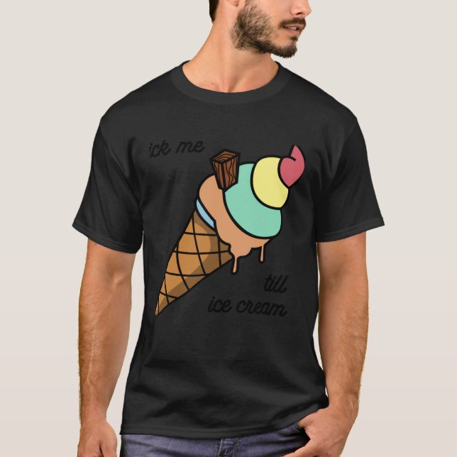 Camiseta Lick me till ice cream Tee (Frente)