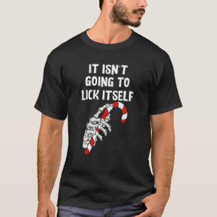Camiseta Lick Self Candy Cane Casal De Esqueleto De Natal M