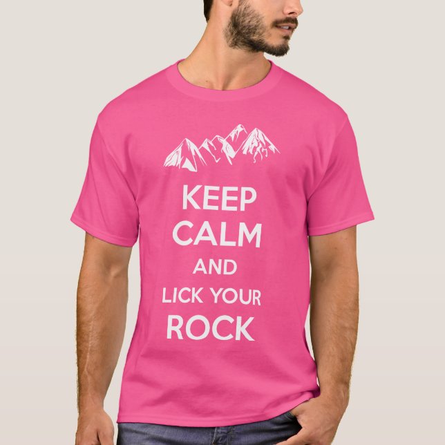 Camiseta Lick Your Rock White funny (Frente)