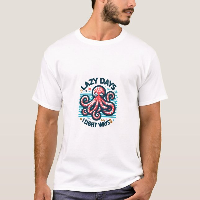 Camiseta Lições de vida de um polvo (Frente)