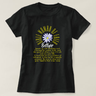 Camiseta Lições Para Mulheres Bíblias De Fé Esther Chri