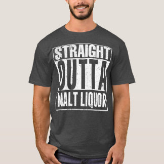 Camiseta licor de malte de hetero 40 onças engraçado