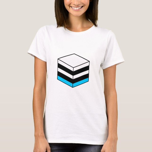 Camiseta Licorice All Sorce - Branco, Azul e Preto (Frente)