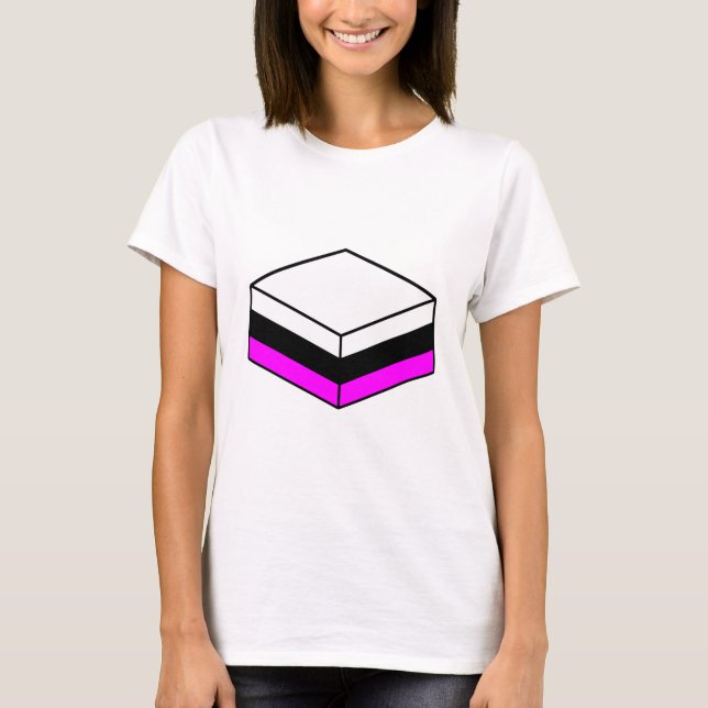 Camiseta Licorice All Sorce - Branco, Preto e Magenta (Frente)