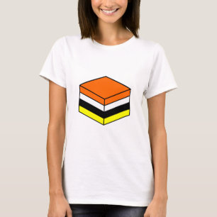 Camiseta Licorice - Laranja, Branco, Amarelo e Preto