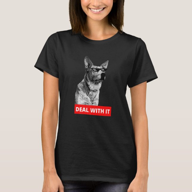 Camiseta Lidar com Isso Australian Cattle Dog Heeler (Frente)