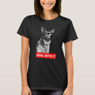 Camiseta Lidar Com Isso Com Um Cão-De-Obra Australiano