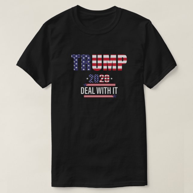 Camiseta Lidar com isso Trump 2020 (Frente do Design)