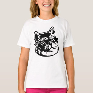 Camiseta Lidar Com Óculos De Gato