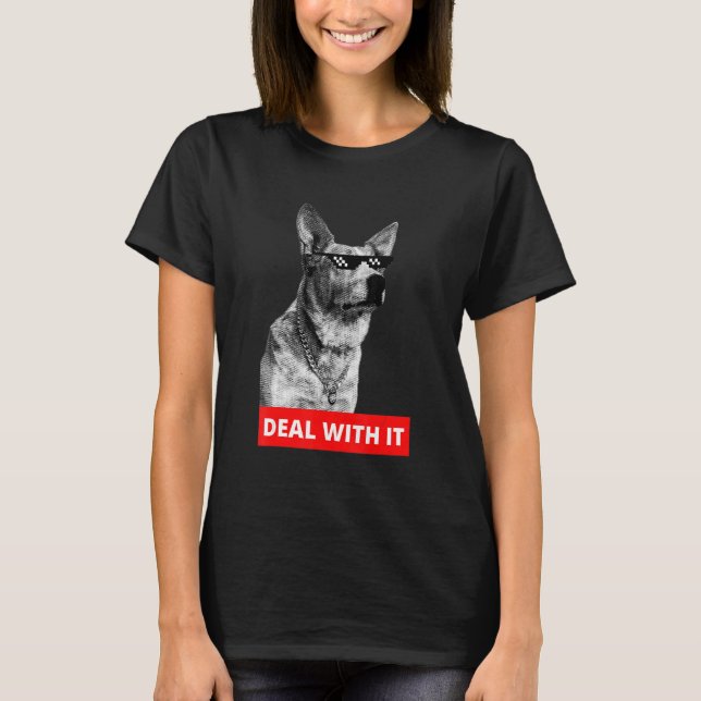 Camiseta Lide com Isso   Cão Boiadeiro Australiano (Frente)