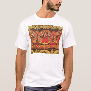 Camiseta Lide com o motivo do pavão e a inscrição kufic