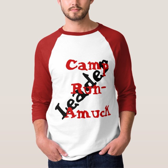 Camiseta Líder Amuck funcionado do Tshirt acampamento Geeky (Frente)