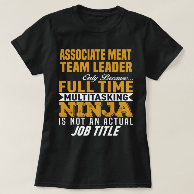 Camiseta Líder da Equipe Associada de Carne (Frente do Design)