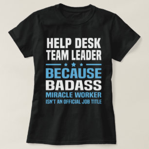 Camiseta Líder da equipe do Help Desk