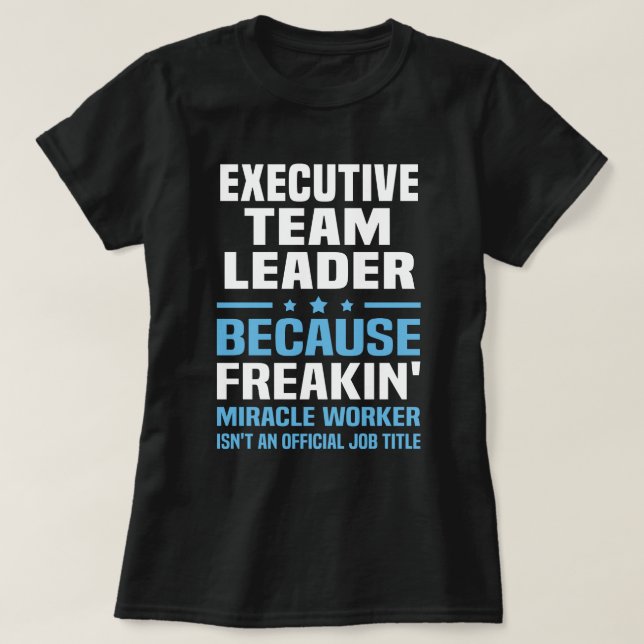 Camiseta Líder da Equipe Executiva (Frente do Design)