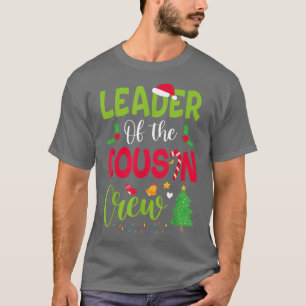 Camiseta Líder da família primo Crew do Natal Xmas