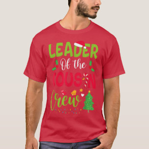 Camiseta Líder da família primo Crew do Natal Xmas
