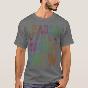 Camiseta LÍDER DA TRIPULAÇÃO COUSINA ENGRAÇADO Vovó Gr