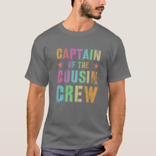 Camiseta LÍDER DA TRIPULAÇÃO COUSINA ENGRAÇADO Vovó Gr