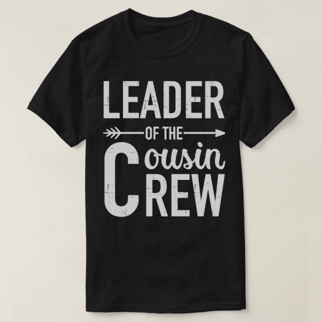Camiseta Líder da tripulação do primo1 (Frente do Design)