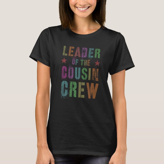 Camiseta Líder Da Tripulação Prima Vovô (Frente)