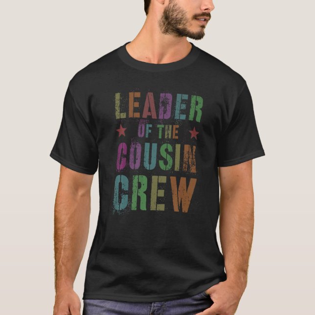 Camiseta Líder Da Tripulação Prima Vovô (Frente)