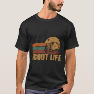 Camiseta Líder de Acampamento de Vida de Escoteiro Hiking E