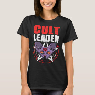 Camiseta Líder de Culto Gato Bruxaria Satânica Bafométe Ocu