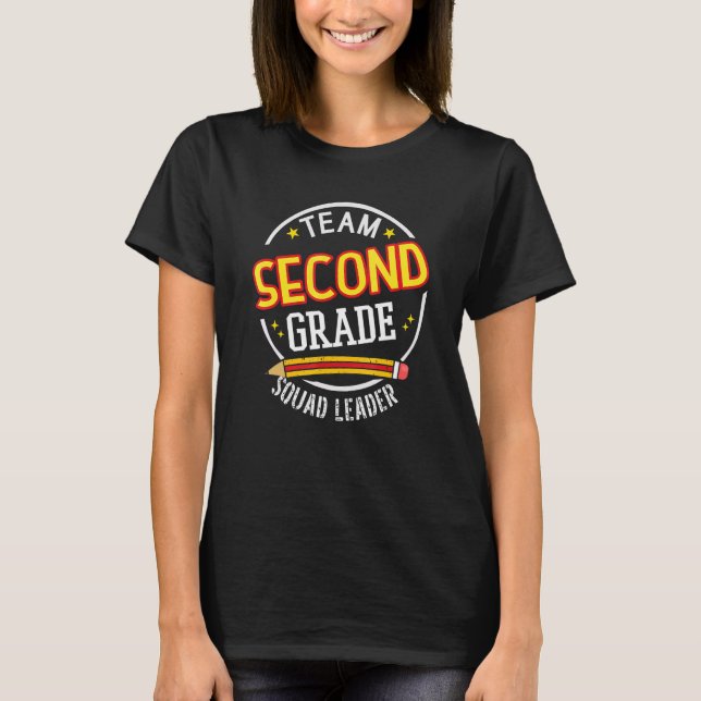 Camiseta Líder de Equipe da Segunda Série de Volta à Escola (Frente)