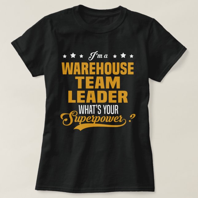 Camiseta Líder de Equipe de Armazém (Frente do Design)
