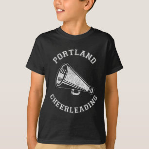 Camiseta Líder de Torcida de Portland Distressed Retro Anos