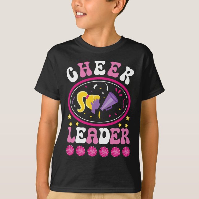Camiseta Líder de torcida engraçado prática de torcida anim (Frente)