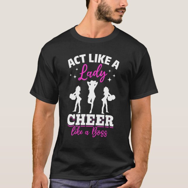 Camiseta Líder de torcida Liderança de torcida   Aja como u (Frente)