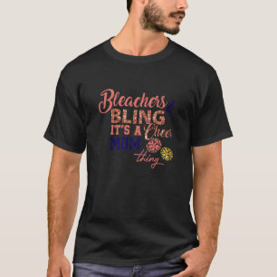 Camiseta Líder de torcida, Mãe de solteiro Bling É um anima
