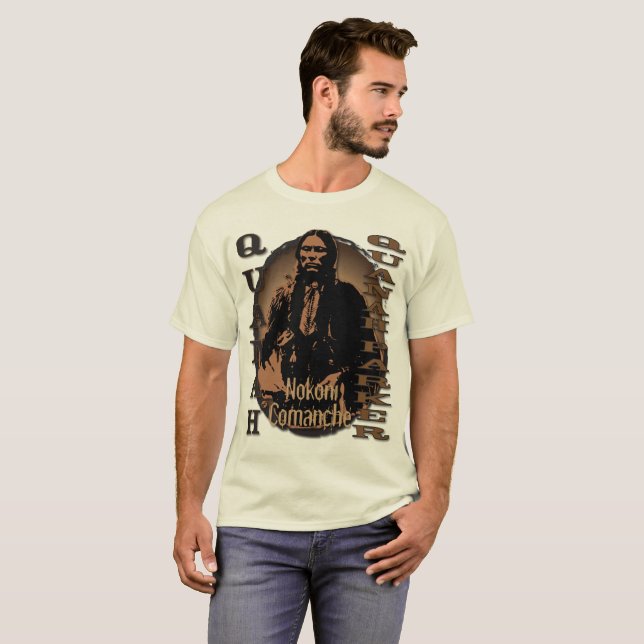 Camiseta Líder do Comanche de Quanah Parker Nokoni (Frente Completa)