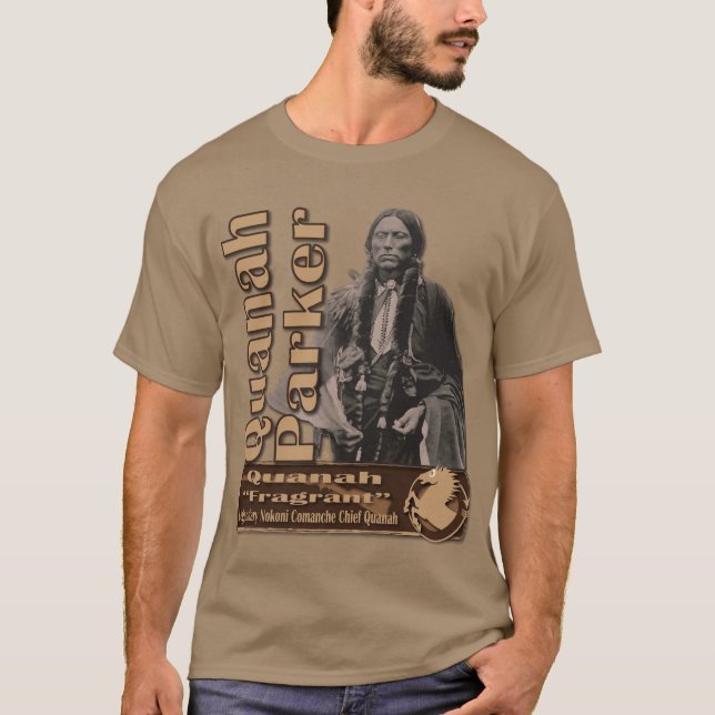 Camiseta Líder do Comanche de Quanah Parker Nokoni (Frente)
