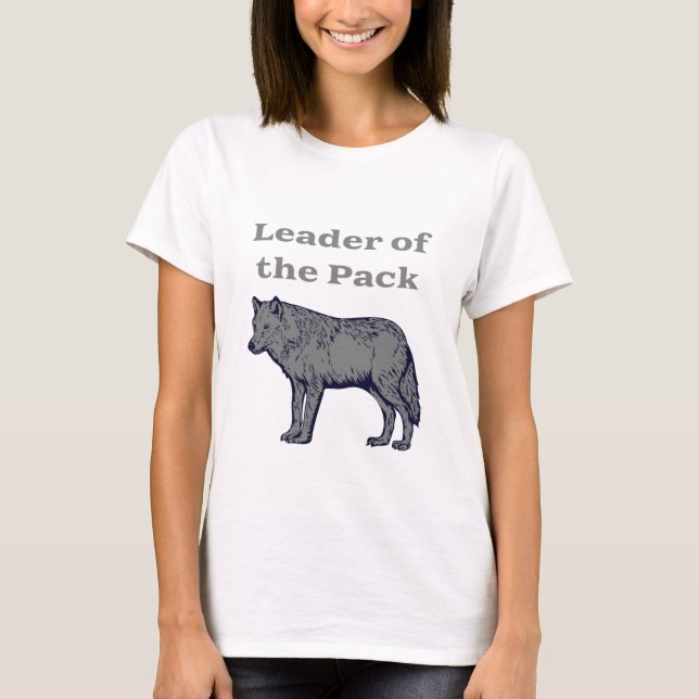 Camiseta Líder do Lobo de Pack (Frente)