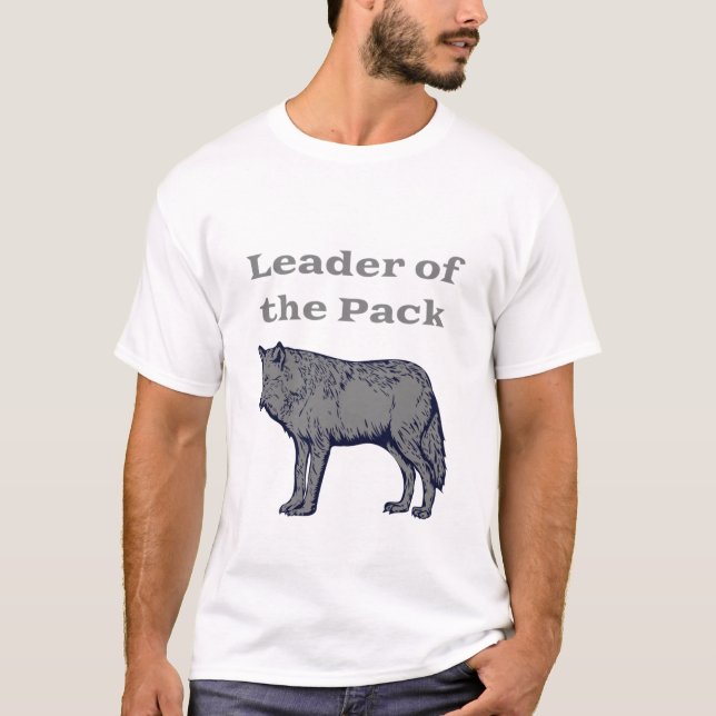 Camiseta Líder do Lobo de Pack (Frente)