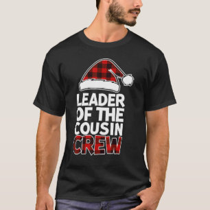 Camiseta Líder do Natal da Tripulação do Primo Buffalo Verm