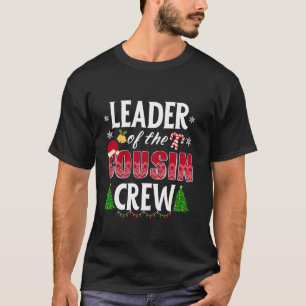 Camiseta Líder Dos Papais noeis De Natal Da Tripulação De P