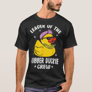Camiseta Líder Engraçado Da Tripulação De Borracha Amarelo