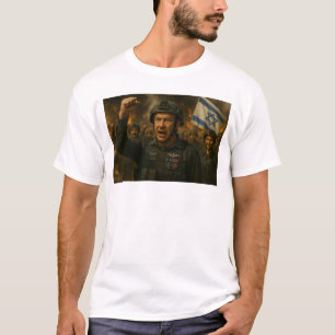 Camiseta Líder Israelense Levanta Suas Tropas
