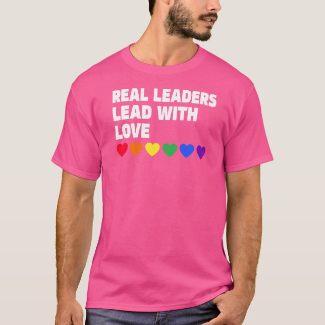 Camiseta Líder Real Liderando Com Líderes Reais De Amor (Frente)
