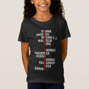 Camiseta Líderes influentes do histórico negro inspiraciona