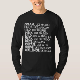 Camiseta Líderes negros históricos de energia negra